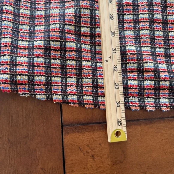 NWT ZARA Plaid Tweed Sleeveless Mini Dress with Pocket Detail Women's Size M - Picture 7 of 7